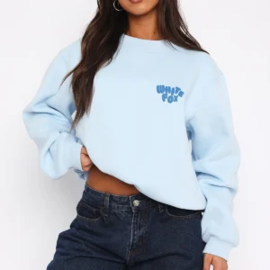 You’re Always Right Oversized Sweater Icy Blue